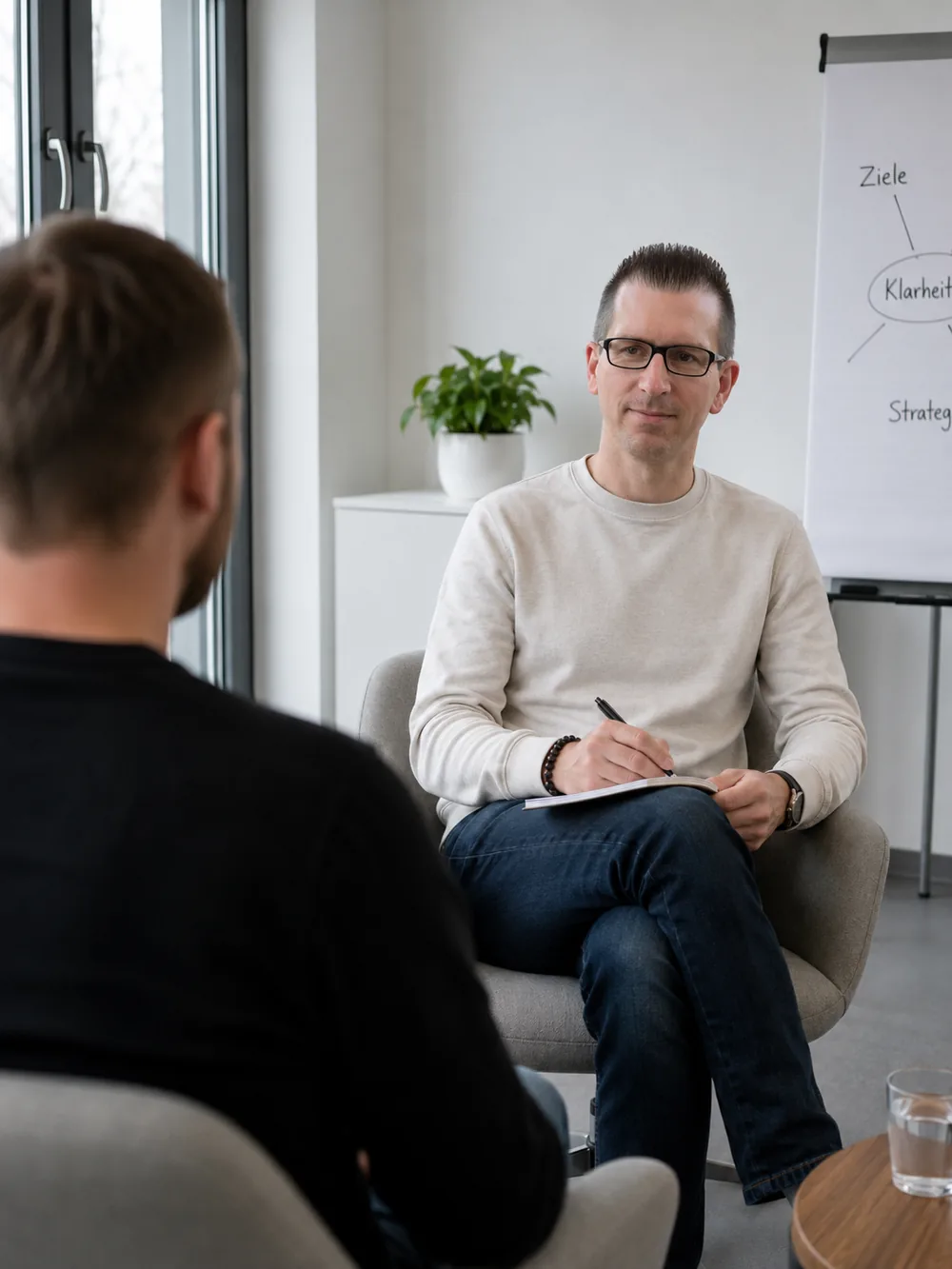 Tobias Falkenroth im Coaching-Gespräch